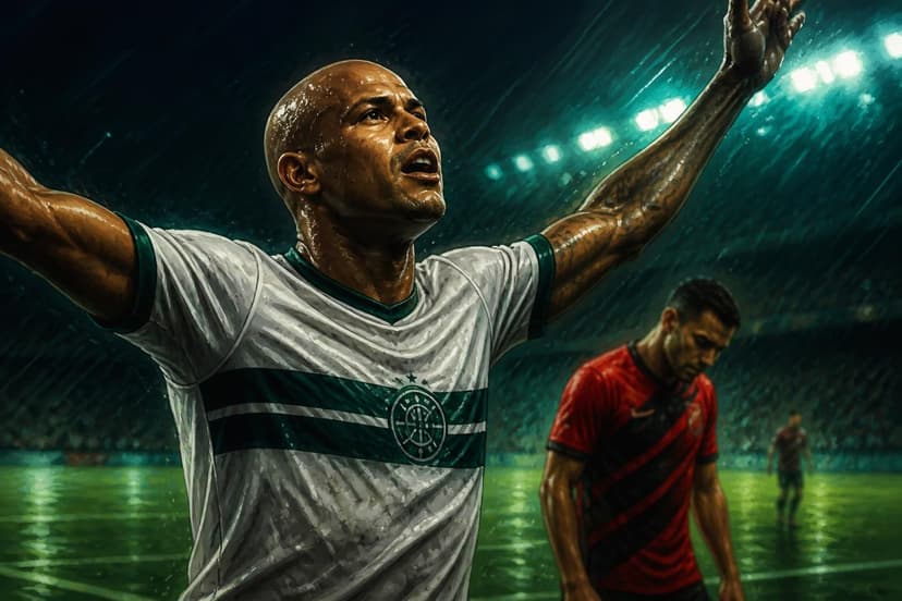 Coritiba empata com Athletico-PR sob chuva no Couto Pereira