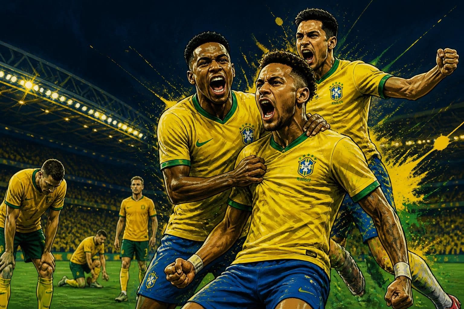 Meio-campo forte dá vida à Seleção Brasileira