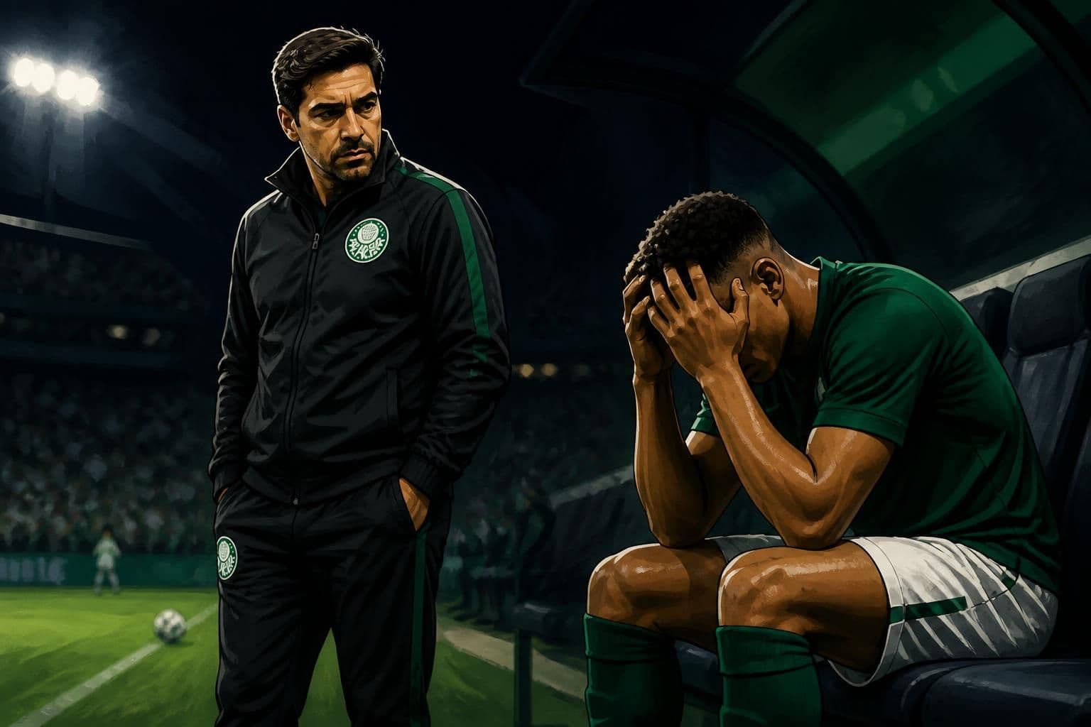Abel cobra alegria de Vitor Roque no Palmeiras