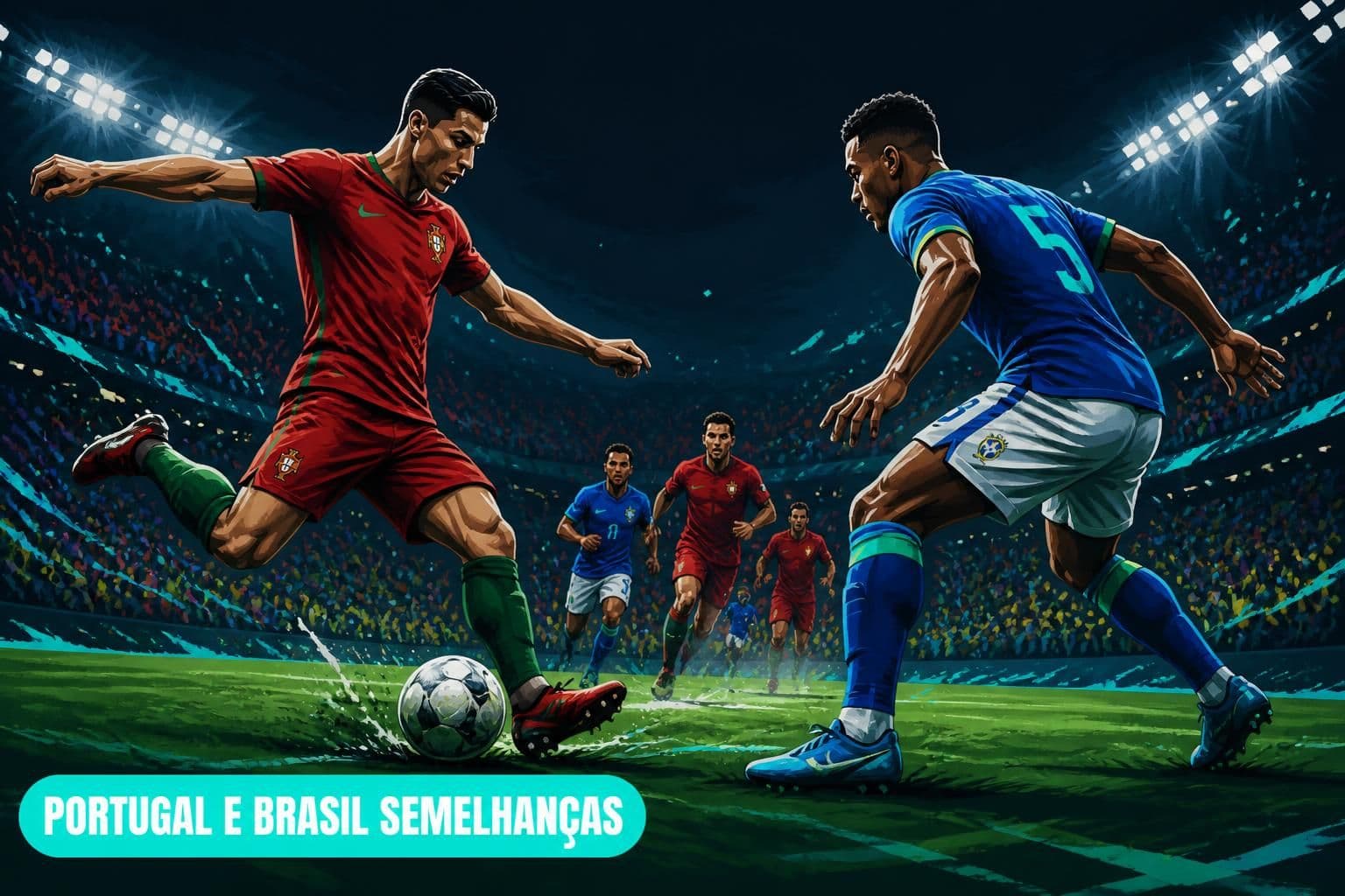 Portugal e Brasil: Semelhanças e Caminho ao Título na Copa