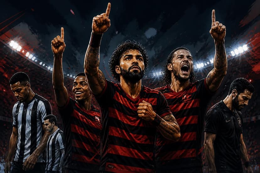 Flamengo agradece Botafogo e assume liderança do Brasileirão