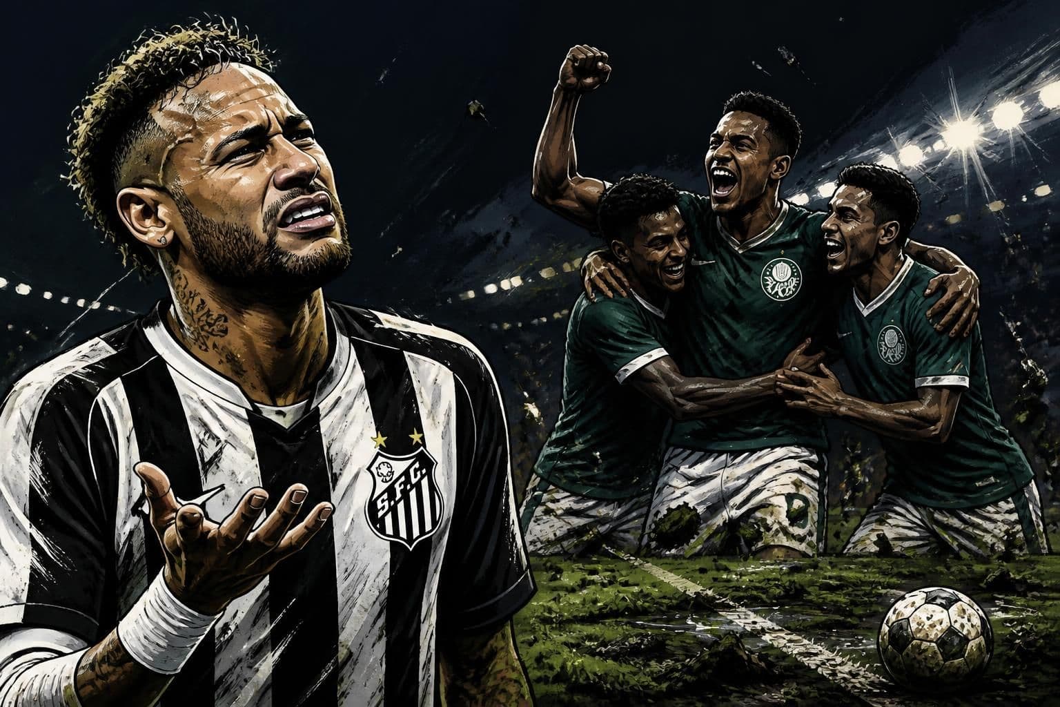 Palmeiras provoca Neymar após crítica ao gramado do Santos