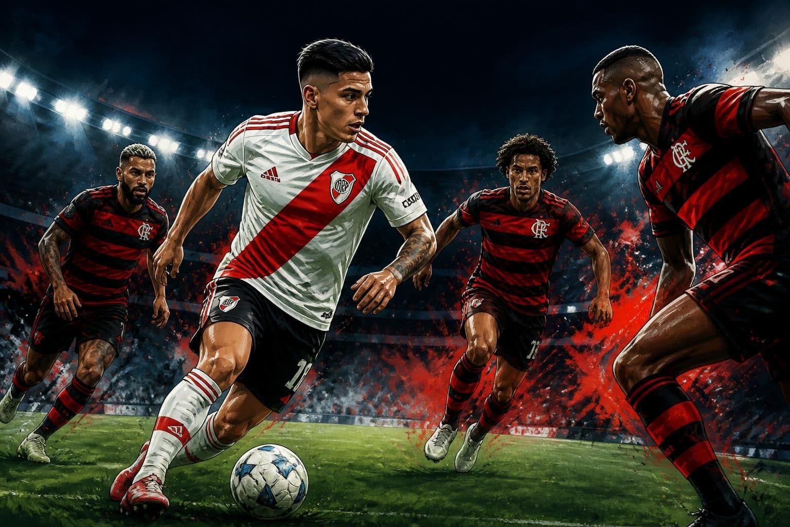River Plate provoca Flamengo com jogada de Almada nas redes