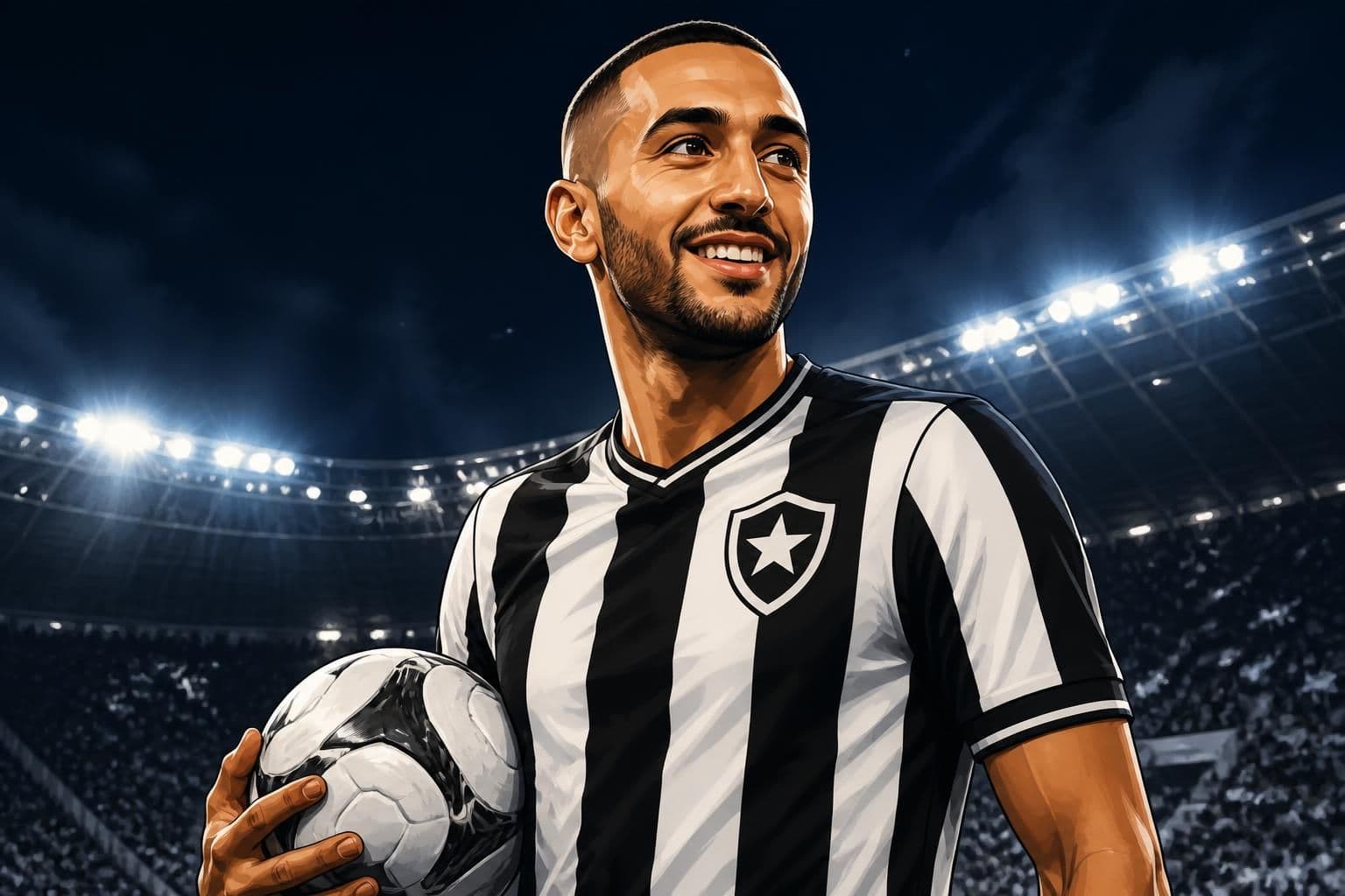 Botafogo encerra janela com 9 contratações e Ziyech