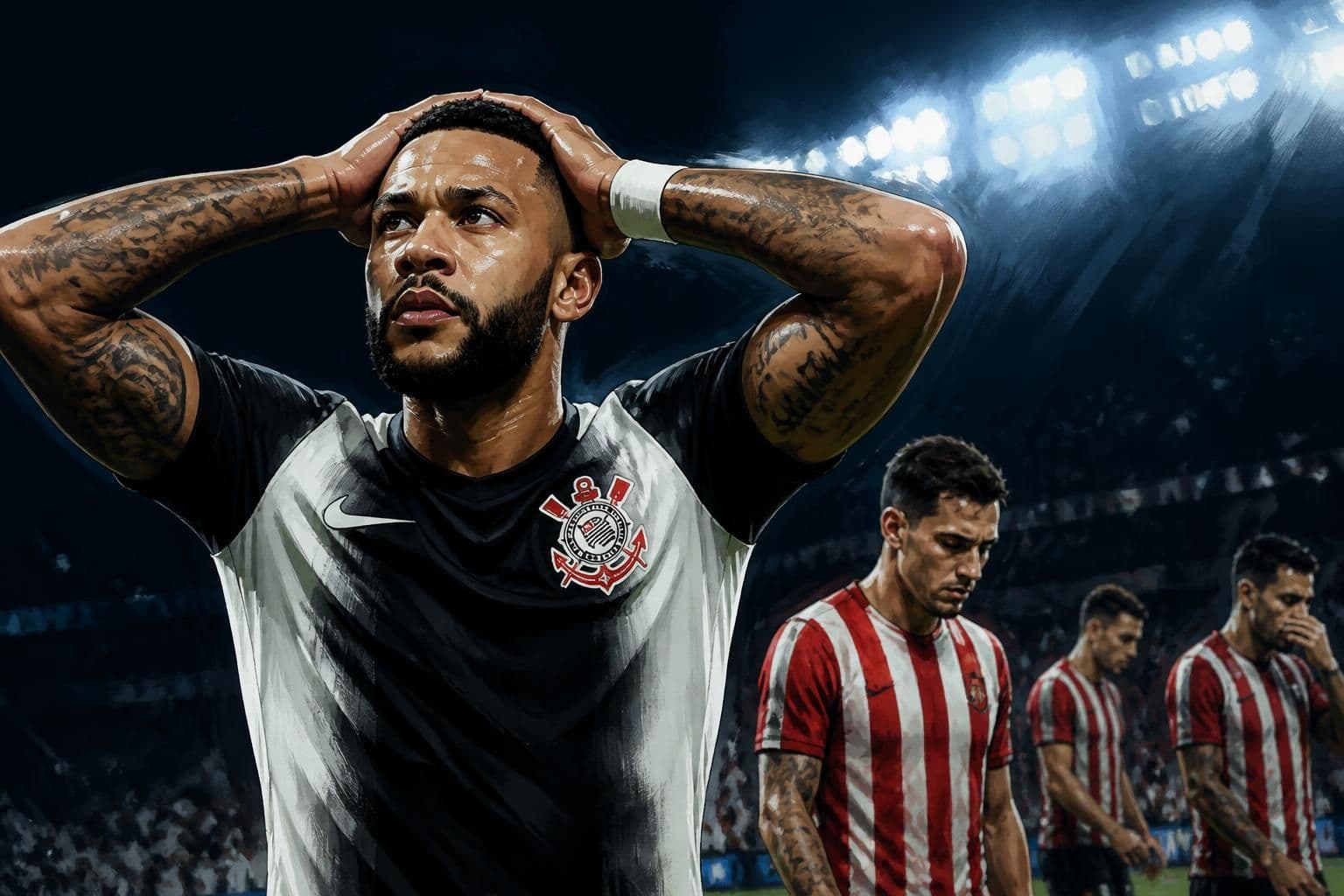 Memphis Depay pode ser suspenso por gesto ofensivo na Libertadores