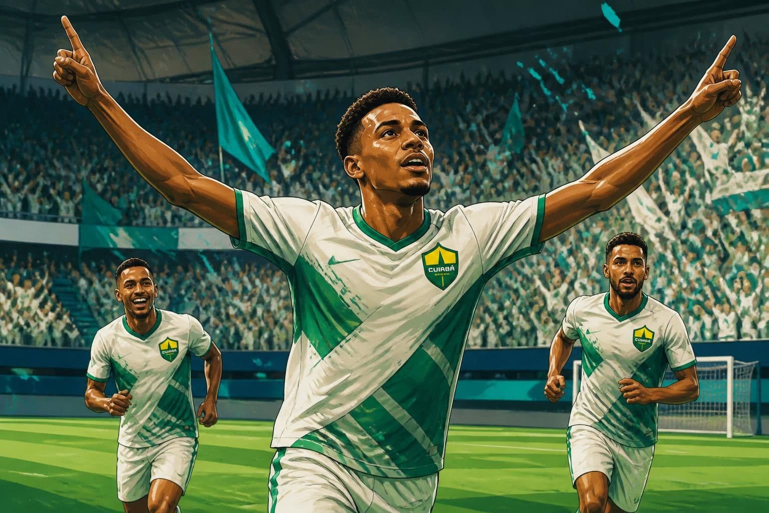 Cuiabá vence Athletic por 3 a 0 e brilha em Cuiabá