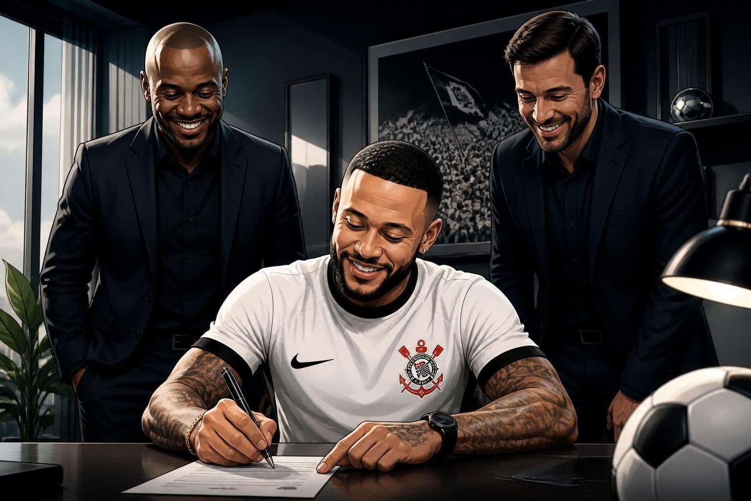 Memphis Depay renova com o Corinthians: veja valores
