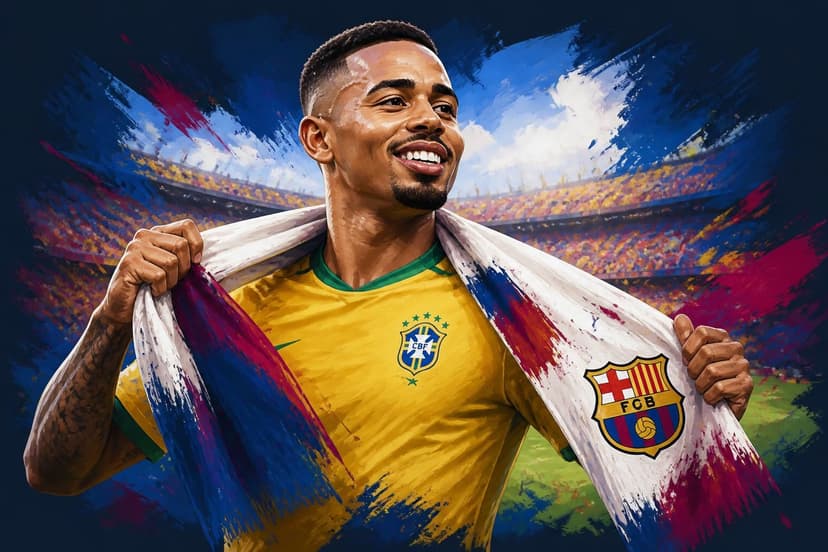 Gabriel Jesus chega a Barcelona nesta segunda; veja detalhes