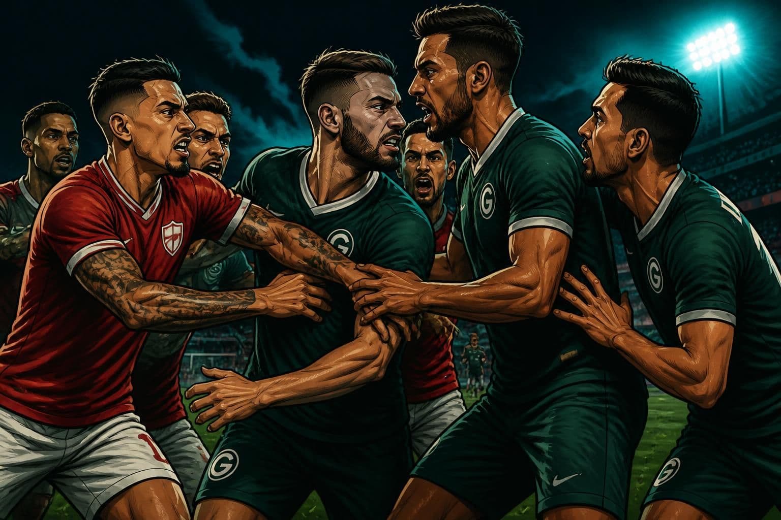 Vila Nova x Goiás termina em confusão e vitória alviverde