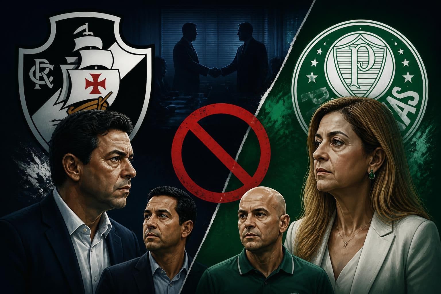 Anresf proíbe Vasco de negociar com Palmeiras e Crefisa