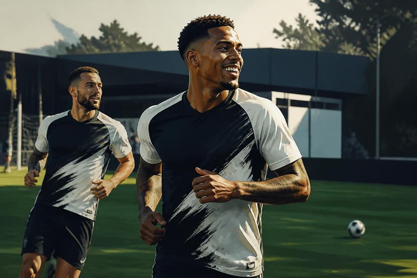 Vitinho retorna ao treino do Corinthians e André tem restrições