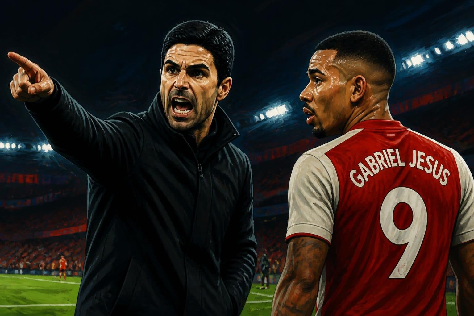 Arteta critica saída de Gabriel Jesus do Arsenal