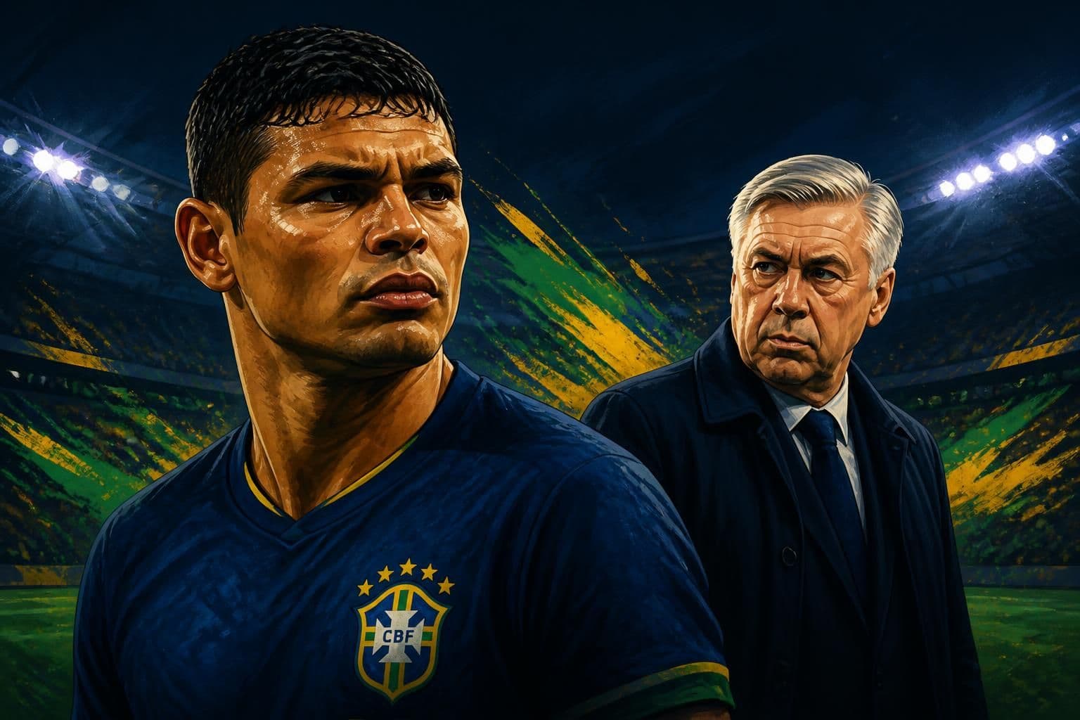 Thiago Silva critica Ancelotti e defende elenco da Seleção