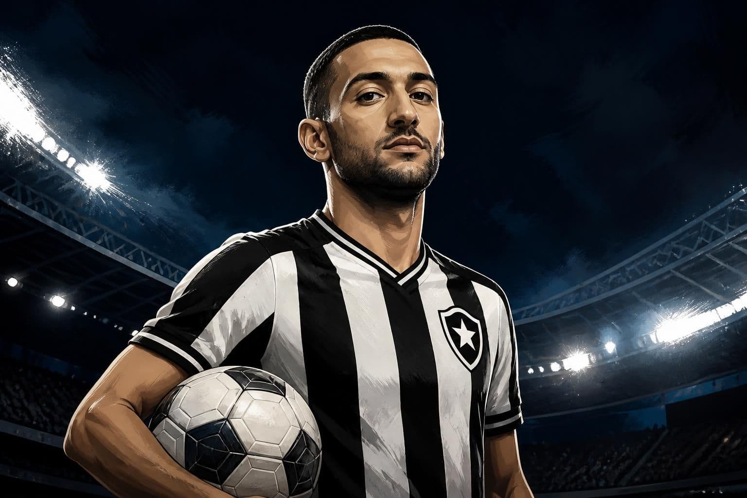Ziyech assina com Botafogo e embarca para o Rio