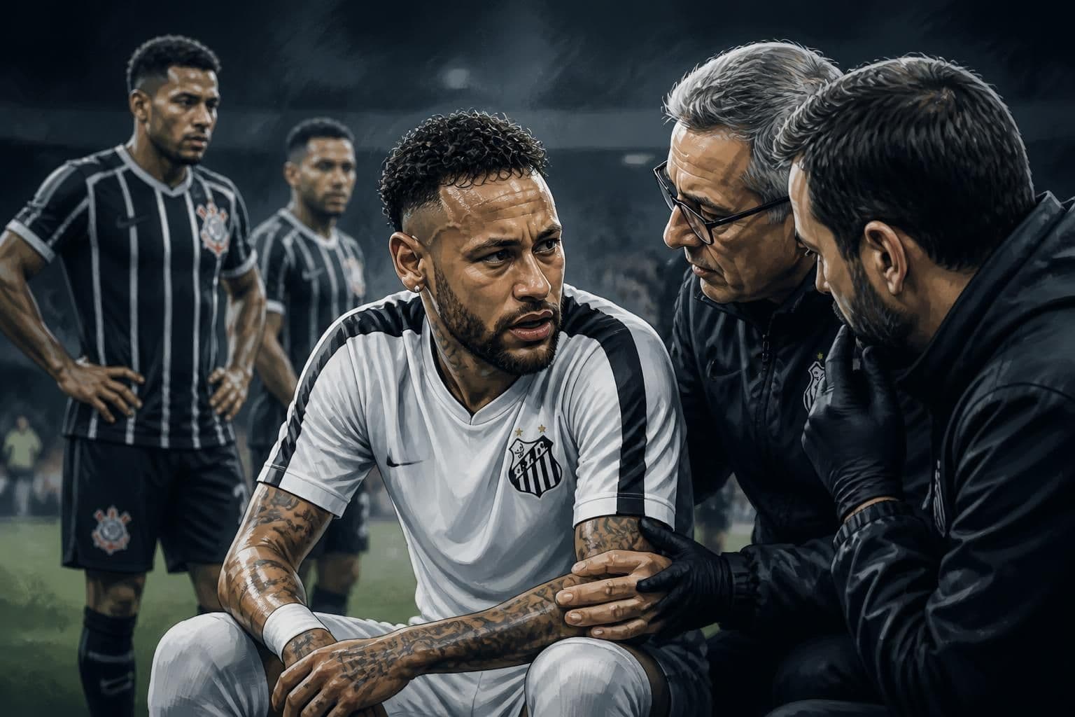 Neymar desfalca Santos no treino por quadro gripal antes do clássico