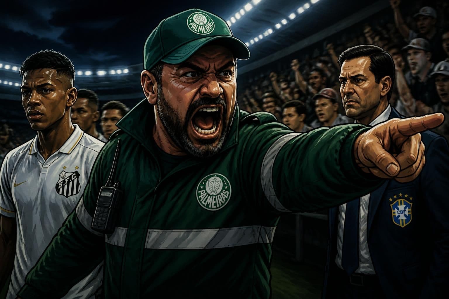 Palmeiras denuncia hostilização em Santos e pede providências