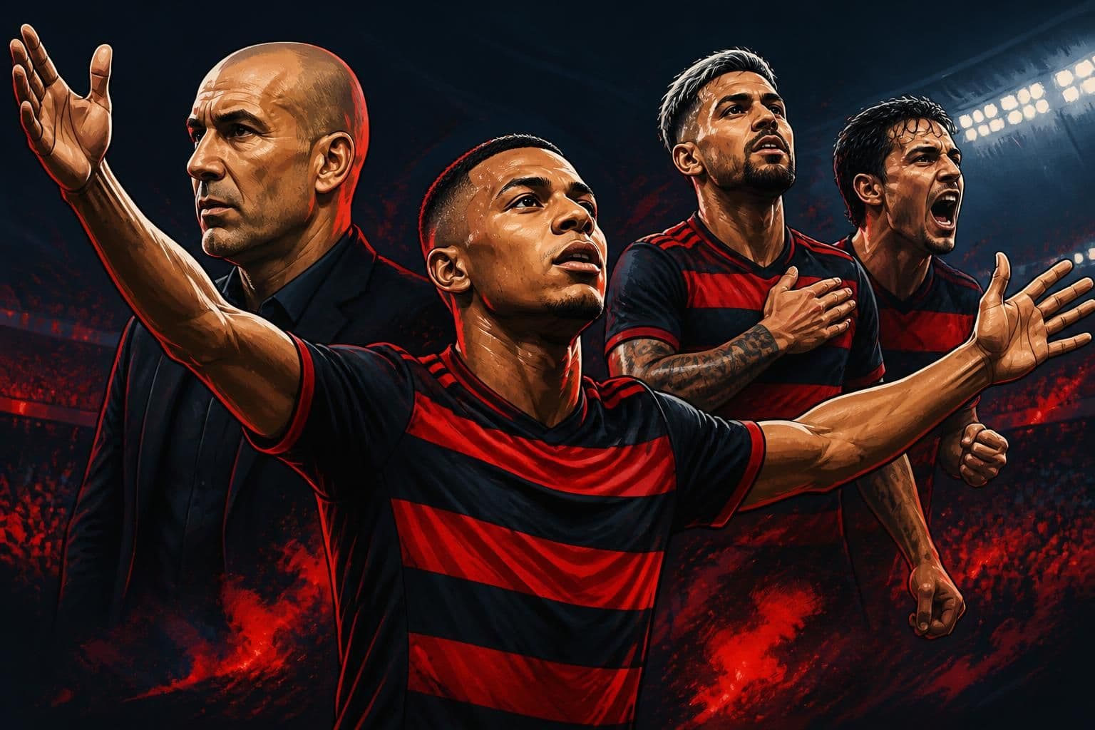 Lino marca e leva Flamengo à liderança do Brasileirão