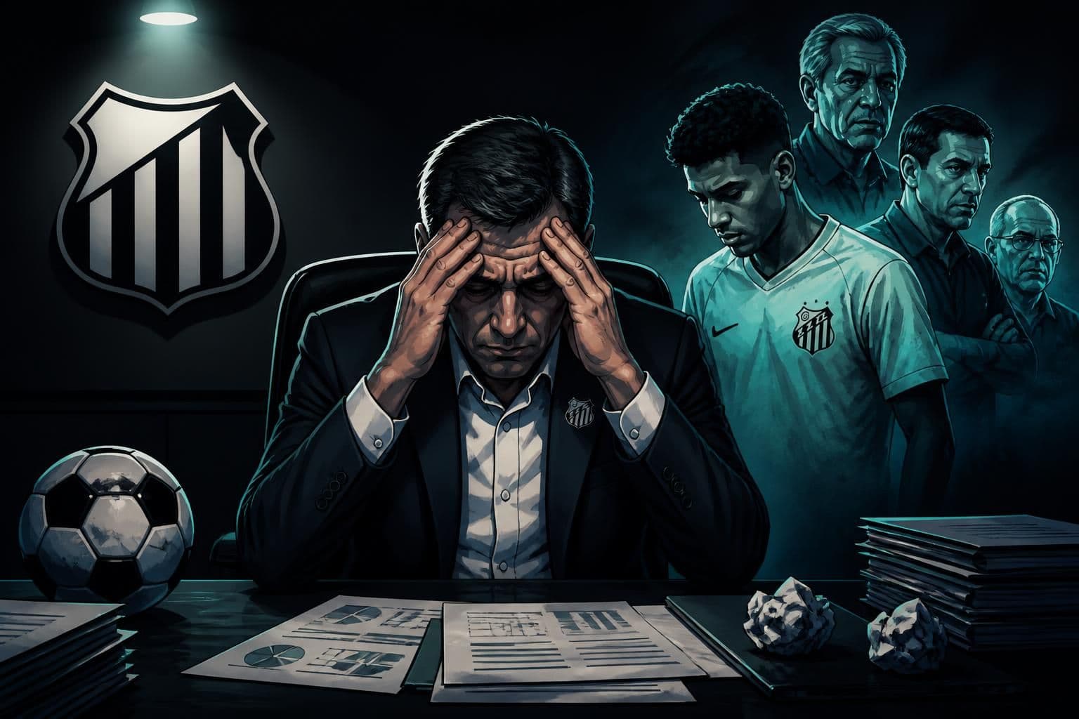 Santos enfrenta crise com atraso em direitos de imagem