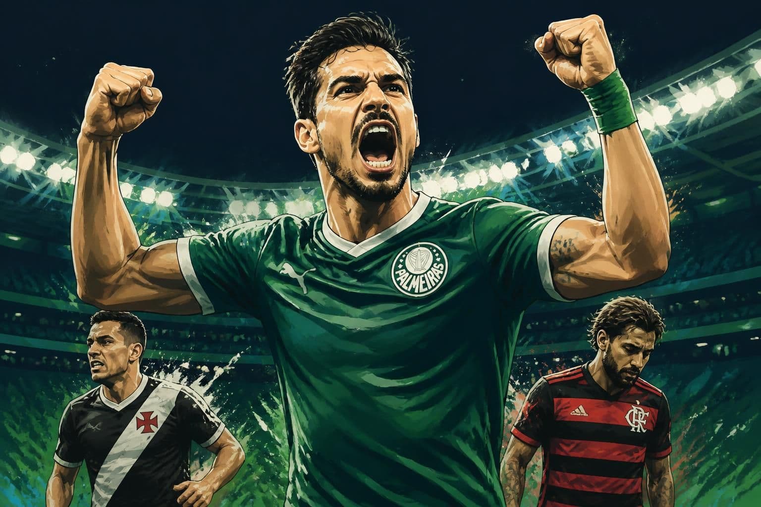 Palmeiras dispara na corrida pelo título do Brasileirão