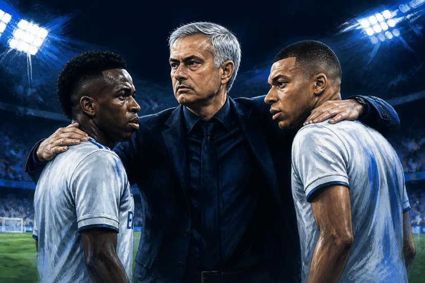 Mourinho defende Vinicius Jr e Mbappé de críticas na Champions