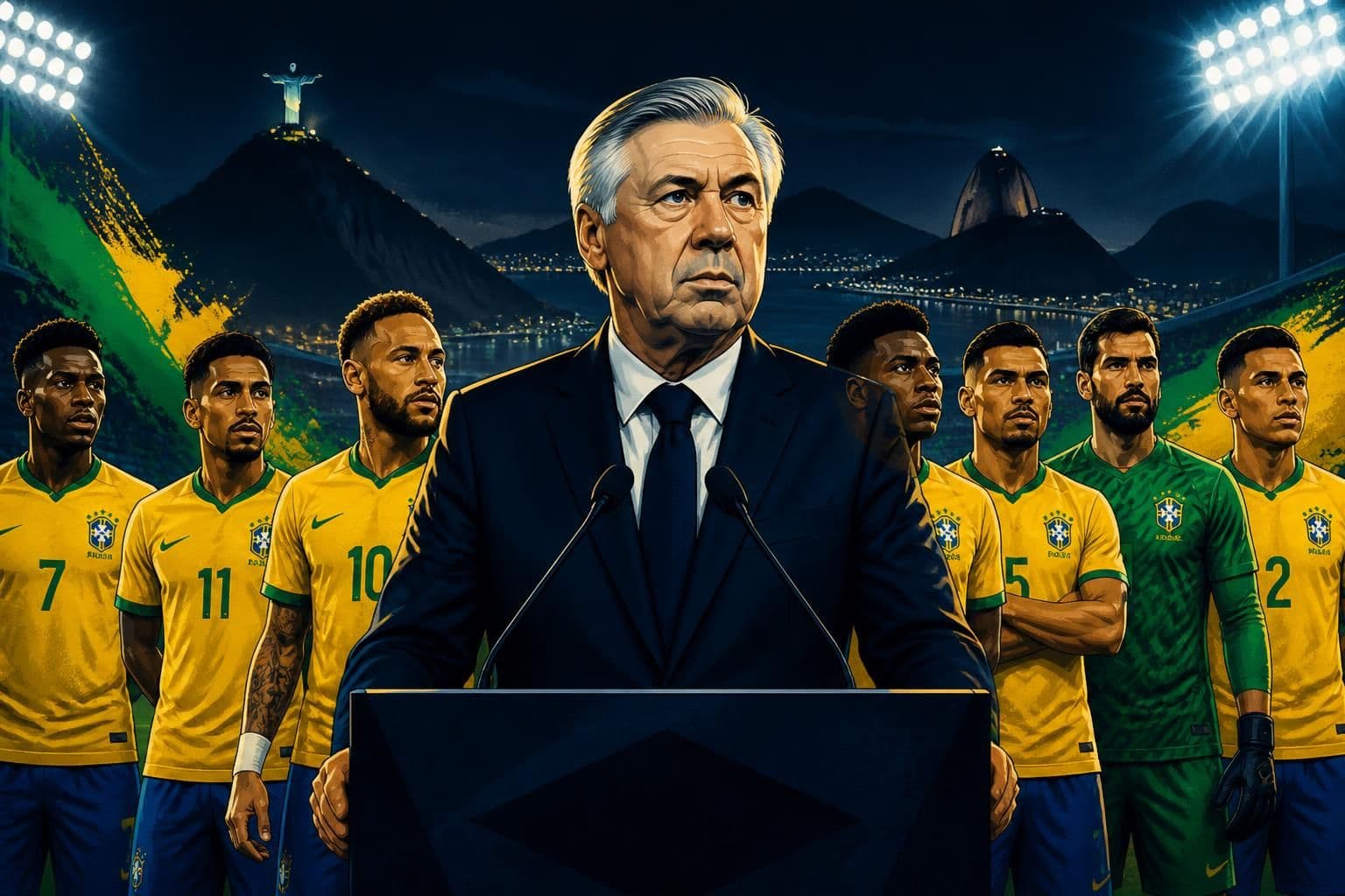 Ancelotti anuncia pré-lista da Seleção para amistosos